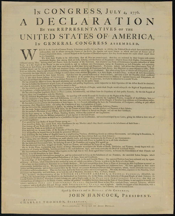 The Dunlap broadside.